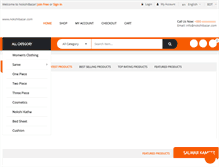 Tablet Screenshot of nokshibazar.com